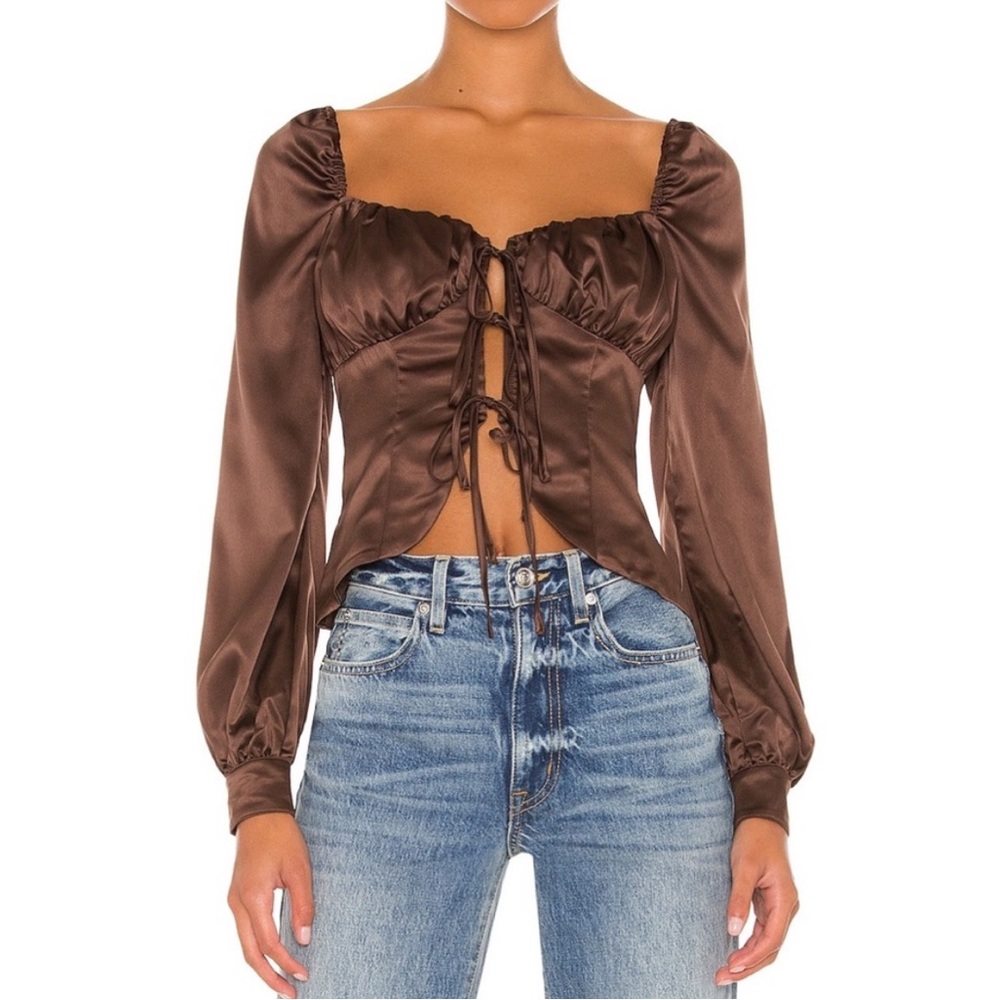 Majorelle Waldorf Top in Chocolate Brown